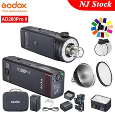 US Godox AD200Pro II 2.4G TTL HSS Outdoor Flash Speedlite+AD-S2 Reflector Hood