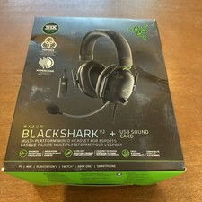 Razer BlackShark V2 Multi-Platform Wired Esports Headset + USB Sound Card