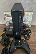 Microsoft Xbox 360 Slim 250GB Black Gaming Console with Controller and Games