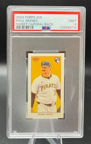 2024 Topps 206 Paul Skenes RC Rookie Sweet Caporal Back PSA 9 Mint