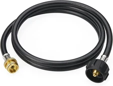 5FT Propane Line Hose w/ QCC1 Adapter for 5-40lb Tank BBQ Grill Gas Appliances