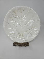Vietri Italy majolica  plate Leaf fig 11.25" Plate Serving /Dinner