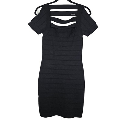 NEW Boston Proper S Little Black Bodycon Dress Cocktail Stretch Mini Sexy Glam
