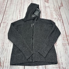 Reebok Hoodie Unisex Medium Gray Full Zip Cotton/Poly Blend