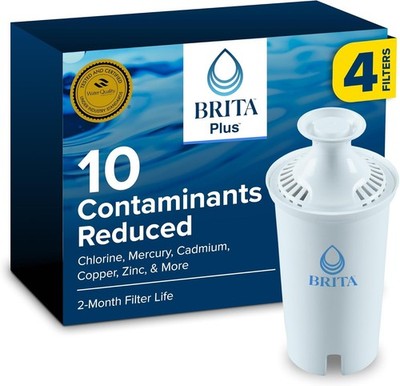 Brita Plus Water Filter, BPA-Free, High-Density Replacement Filter for Pitchers 