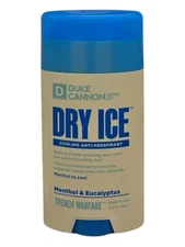 Duke Cannon Dry Ice Cooling Antiperspirant Menthol & Eucalyptus 2.6oz New