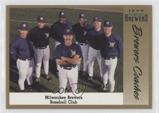 1996 Milwaukee Brewers Police Phil Garner Lamar Johnson Don Rowe Coaches 0q1p