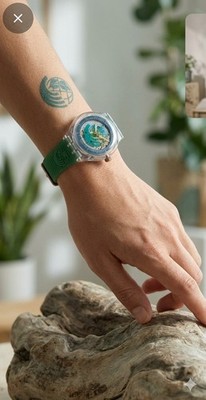 Swatch Automatic Time To Move SAK102 Green Vintage 1992 Deadstock Rare Unopened 