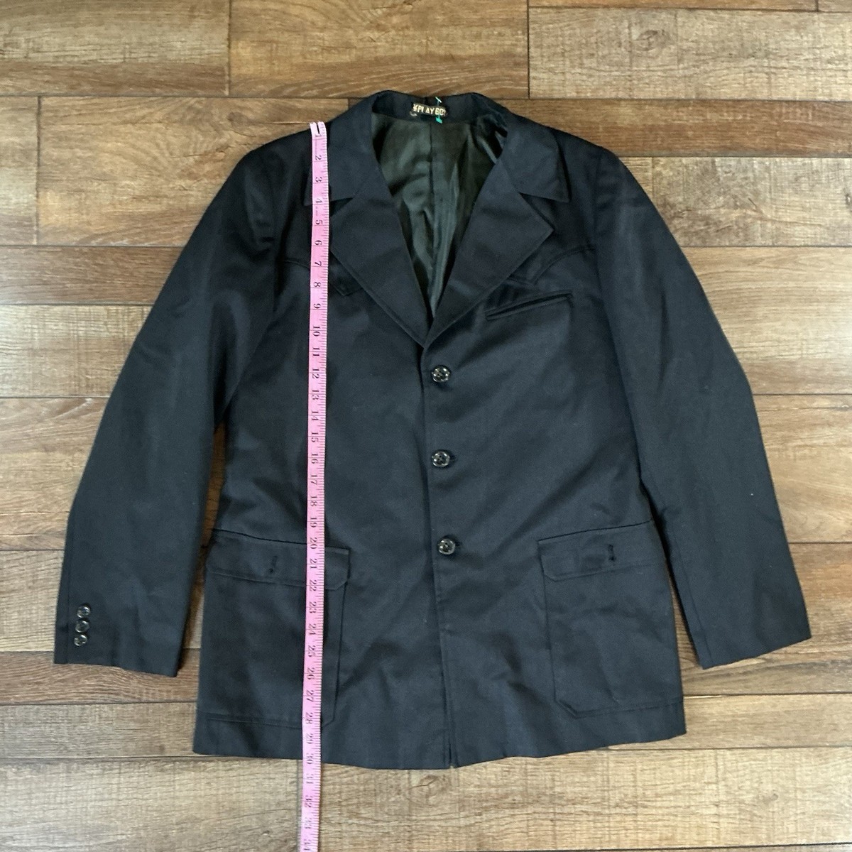 ジャケット・アウター WEAPON VINTAGE PLAYBOY tailored jacket VINTAGE Playboy Shop Blazer Jacket Men's 38R Black Western Style