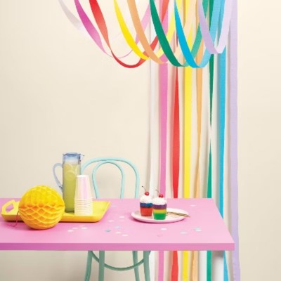 Crepe Streamer „Another Oh So Fabulous“ – Bunte Partygirlande, 30 Fuß (ca. 9 M)