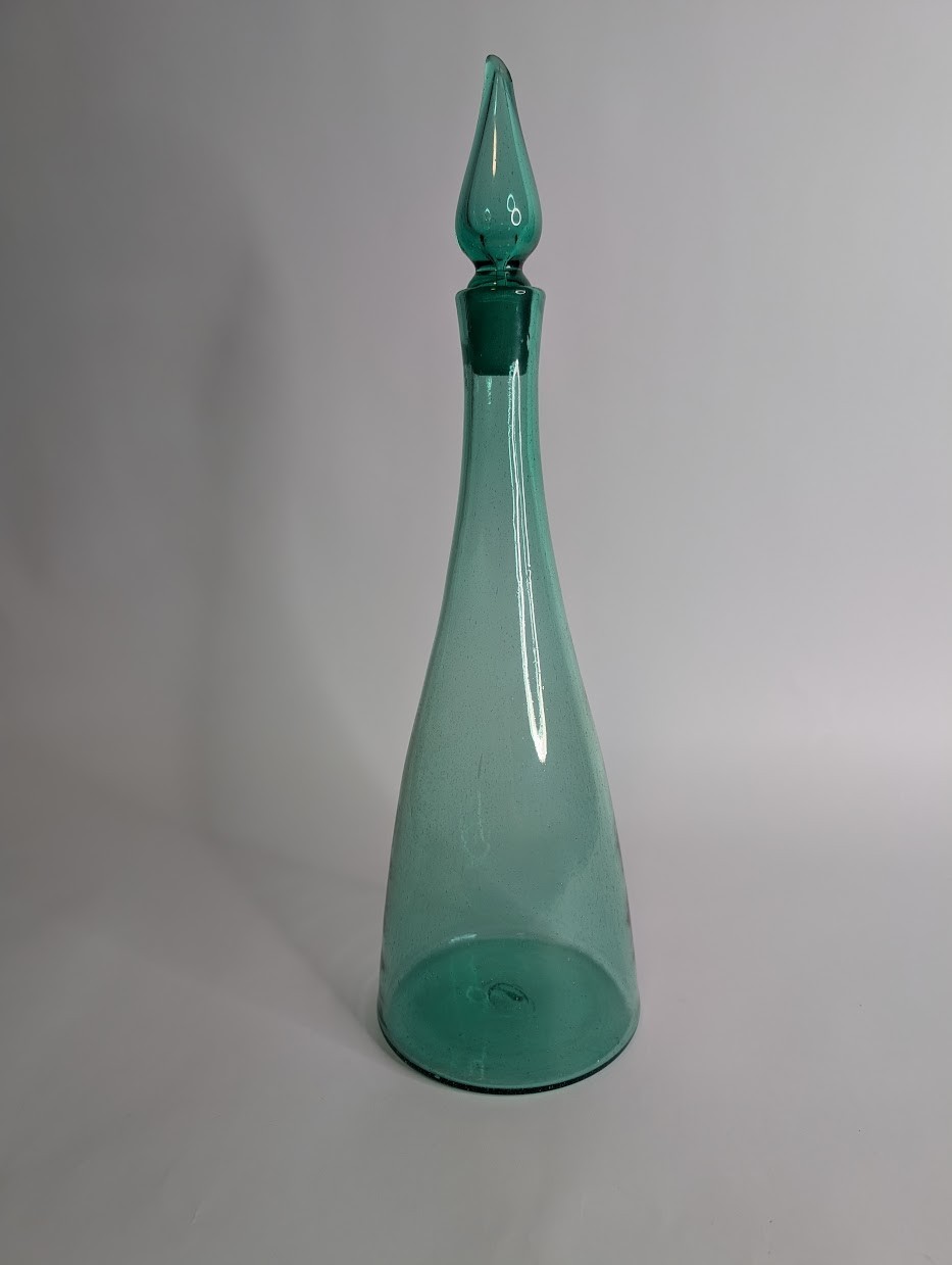 Blenko 920M Decanter Sea Green (Please see Description) | eBay