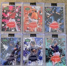 Wild Card SPLAT Baseball Card Lot 6 Cards 2024 Wood Dollander Painter 2/2 2/5