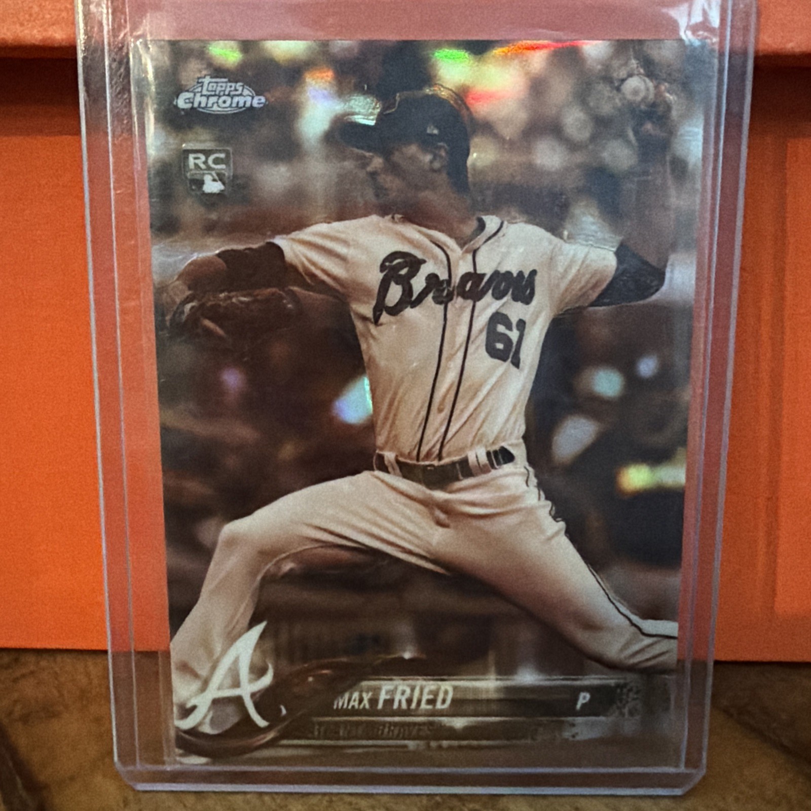 MAX FRIED 2018 Topps Chrome Baseball SEPIA REFRACTOR Rookie Card SP