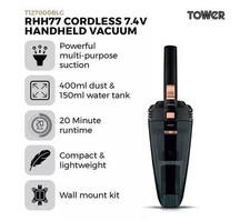 Image of Tower Cordless Handheld Vacuum RHH77 T127000BLG Black