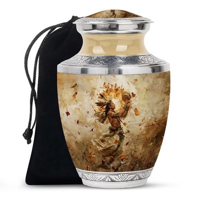 Native American Decorative Funeral Urns For Ashes Adult Mom (10 Inch)