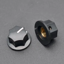 4 Pieces Heptagonal Screw Locking Guitar Amplifier Knobs Potentiometer Knobs