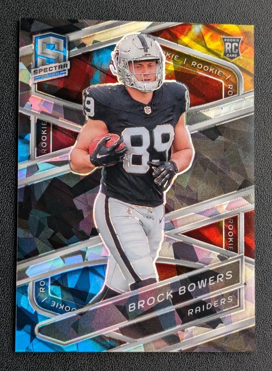 2024 Panini Spectra Brock Bowers #116 Rookie Card Astral Prizm /40 Raiders
