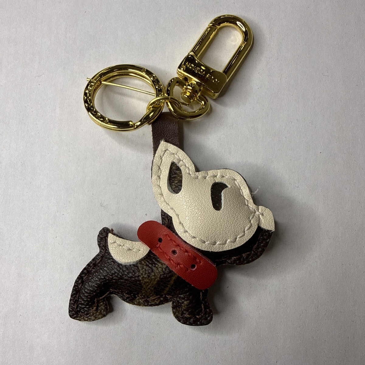 DOG LOUIS VUITTON KEY CHAIN (Upcycled from authentic Louis Vuitton