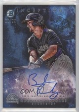 2016 Bowman Inception Prospect Auto Blue 80/99 Brendan Rodgers #PA-BR Auto u6m