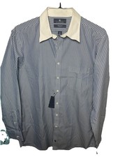 Hart Schaffner Marx men's striped dress shirt 100 Cotton, NWT