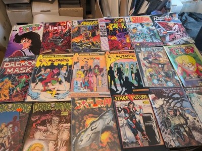 Lot Of 18 Vintage Comic Books, Ex-mutants Magnus Shadow Samurai 80s-90s,Cb60