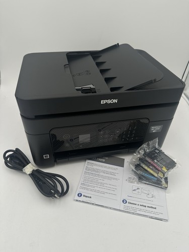 Epson WorkForce WF-2930 Inkjet 4 in 1 Printer-Works Great Good Ink With Box!! - Picture 3 of 5