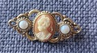Vintage Cameo Brooch And Earrings Set — photo 4