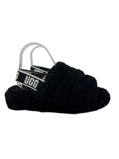 Ugg Womens Black Fluff Yeah Slide Slippers Size 8