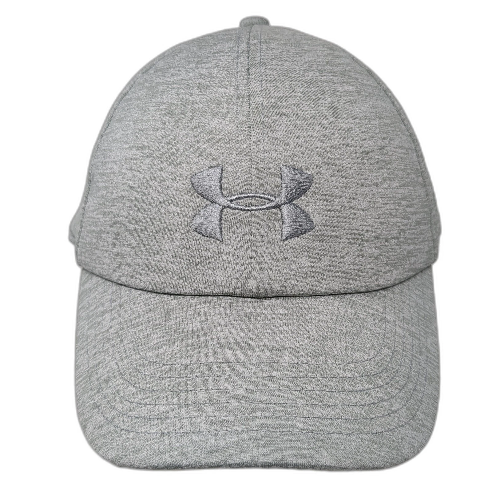 Under Armour Slideback Hat Heather Gray One Size UA Free Fit Embroidered