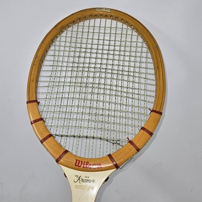 Raquette de tennis vintage Wilson autographe The Jack Kramer Raquette de tennis vintage Wilson autographe The Jack Kramer