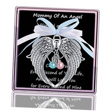 Miscarriage Memorial Gift for Mothers - Mommy of an Silver Mommyangel Wing