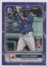 2020 Bowman Mega Box Purple Mojo Refractor 42/250 Dasan Brown #STG-DB uk2