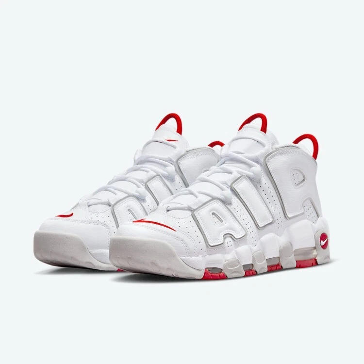 Nike Air More Uptempo '96 White Grey Red for Sale | Authenticity