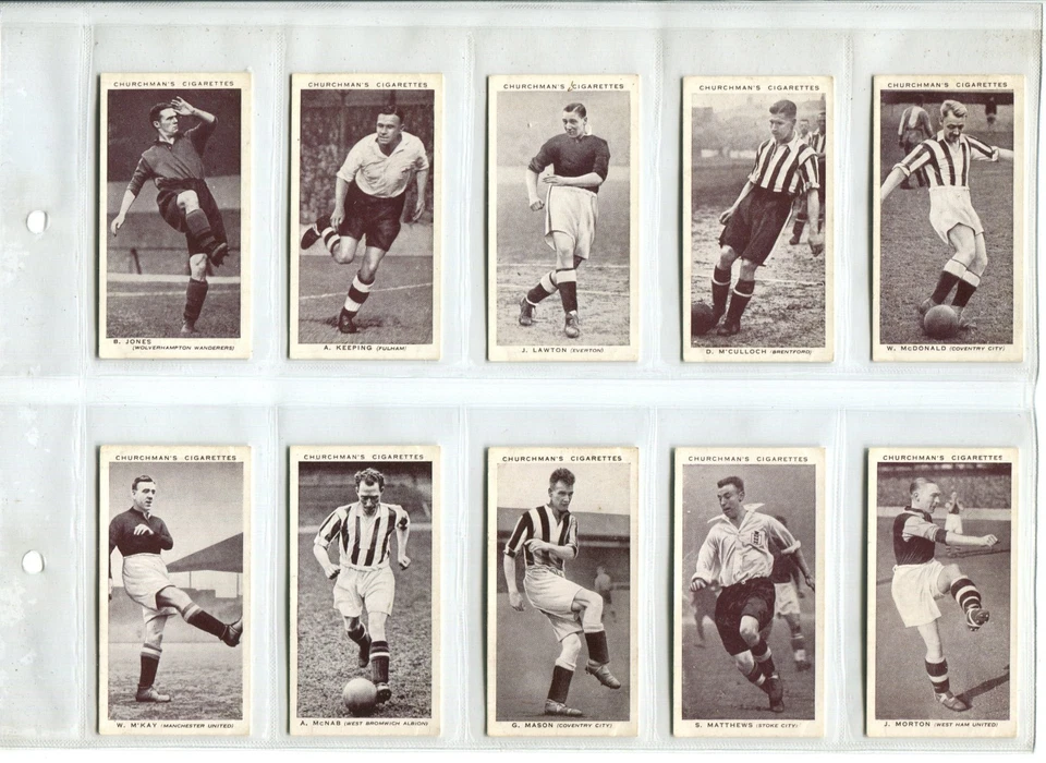 Association Footballers "A" Series 1938 Churchman Cigarette Cards - Set of 50 - Image 3 of 4