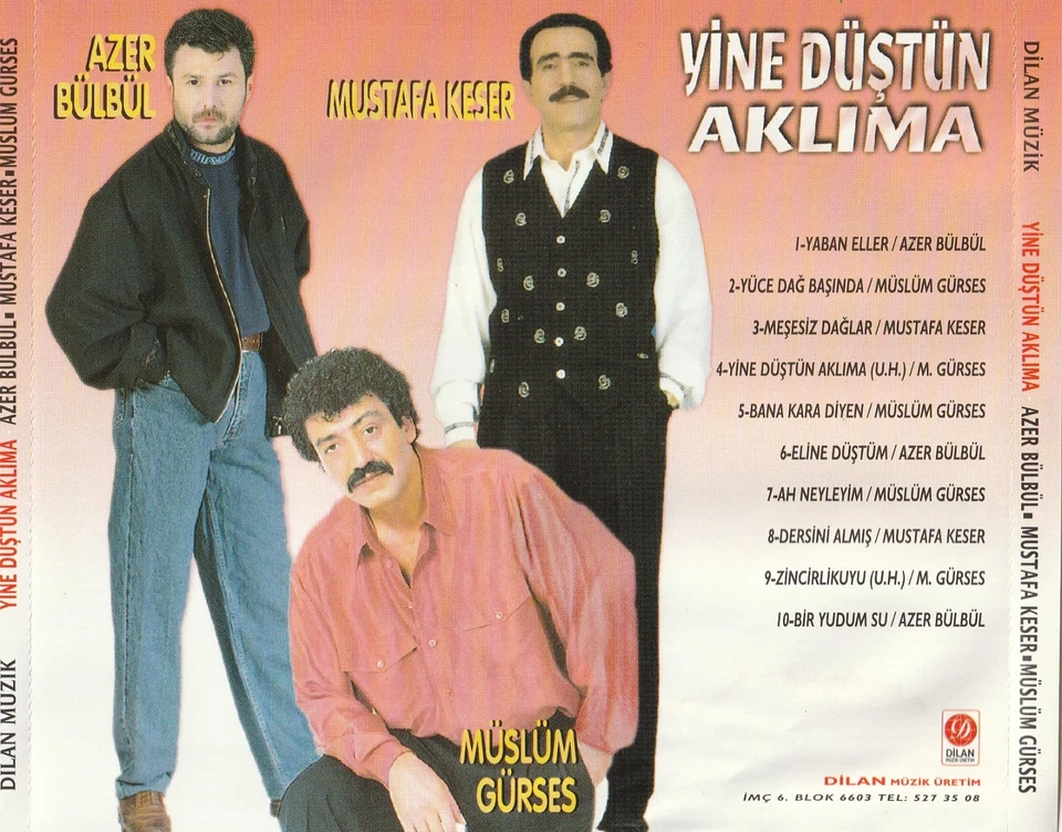 Müslüm Gürses Mustafa Keser Azer Bülbül Yine Düstün Aklima Türkische Musik CD - Bild 4 von 4