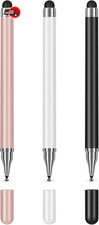 3-Pack Tablets Stylus Pen for All Touchscreen with Precision Disc Tip 2-in-1 ...