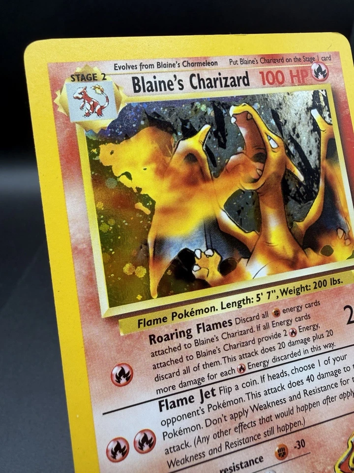 Pokémon TCG Blaine's Charizard 2/132 Gym Challenge 2000 Holo Rare Card - Image 3 of 4
