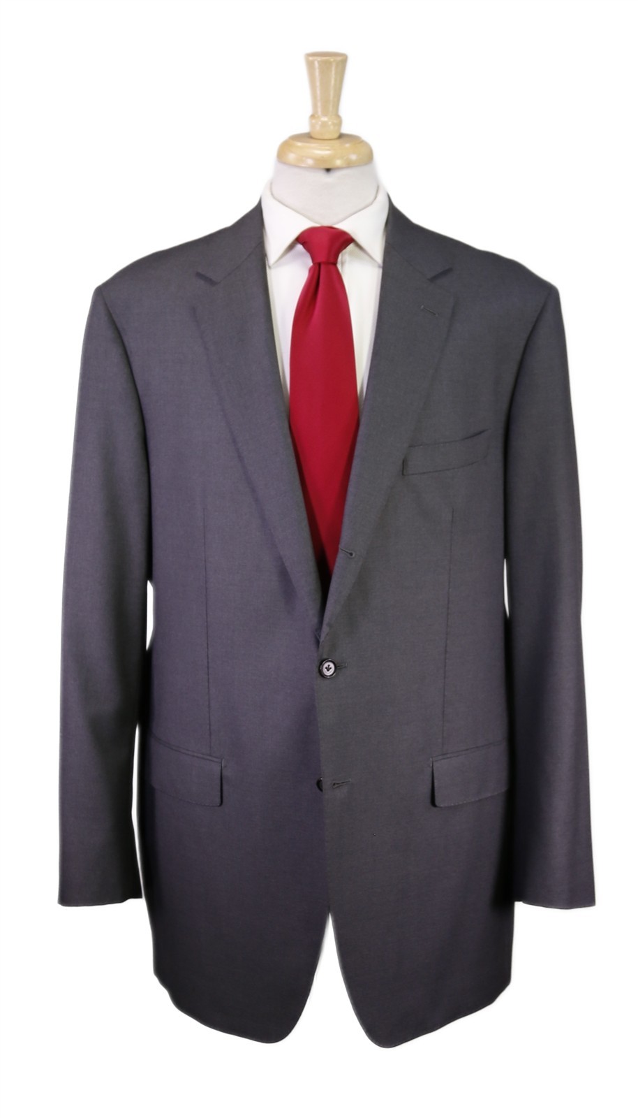 Andrew Lock Custom Tailored Solid Gray 2-Btn Supe… - image 1