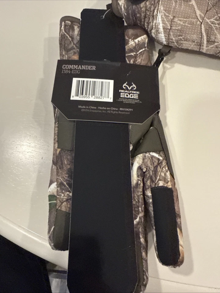 Huntworth Commander Realtree Edge M/L Insulated Hunting Gloves Windproof - Image 3 of 4