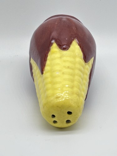 MCM Shawnee Pottery Corn King Salt OR Pepper Shaker 4 Holes 51/4" Tall - Picture 4 of 5