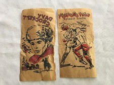 2 Different Vintage Davy Crockett Iron On Paper Decals