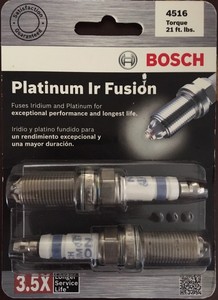 Set Of 2 Bosch 4516 Platinum Ir Fusion Spark Plugs Ebay