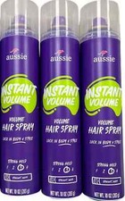 3 PACK Aussie Hairspray INSTANT VOLUME 10oz DISCONTINUED Australian
