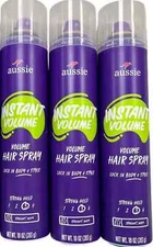 3 PACK Aussie Hairspray INSTANT VOLUME 10oz DISCONTINUED Australian