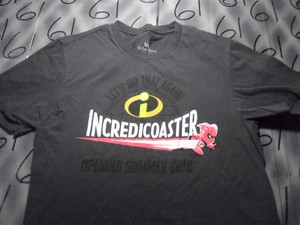 Medium Incredibles Incredicoaster Disney Parks Opening 18 T Shirt Ebay