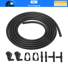 Front Windshield Washer Nozzles Kit w/ Hose 8E5Z17603A for Ford Fusion