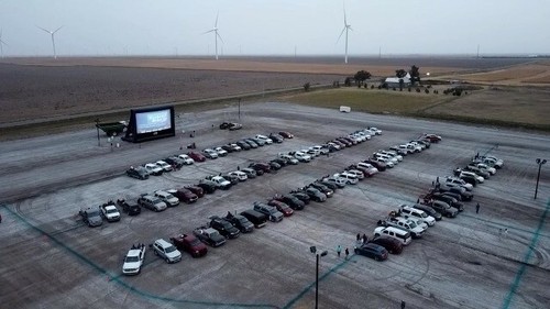 40 foot inflatable movie screen Drive 