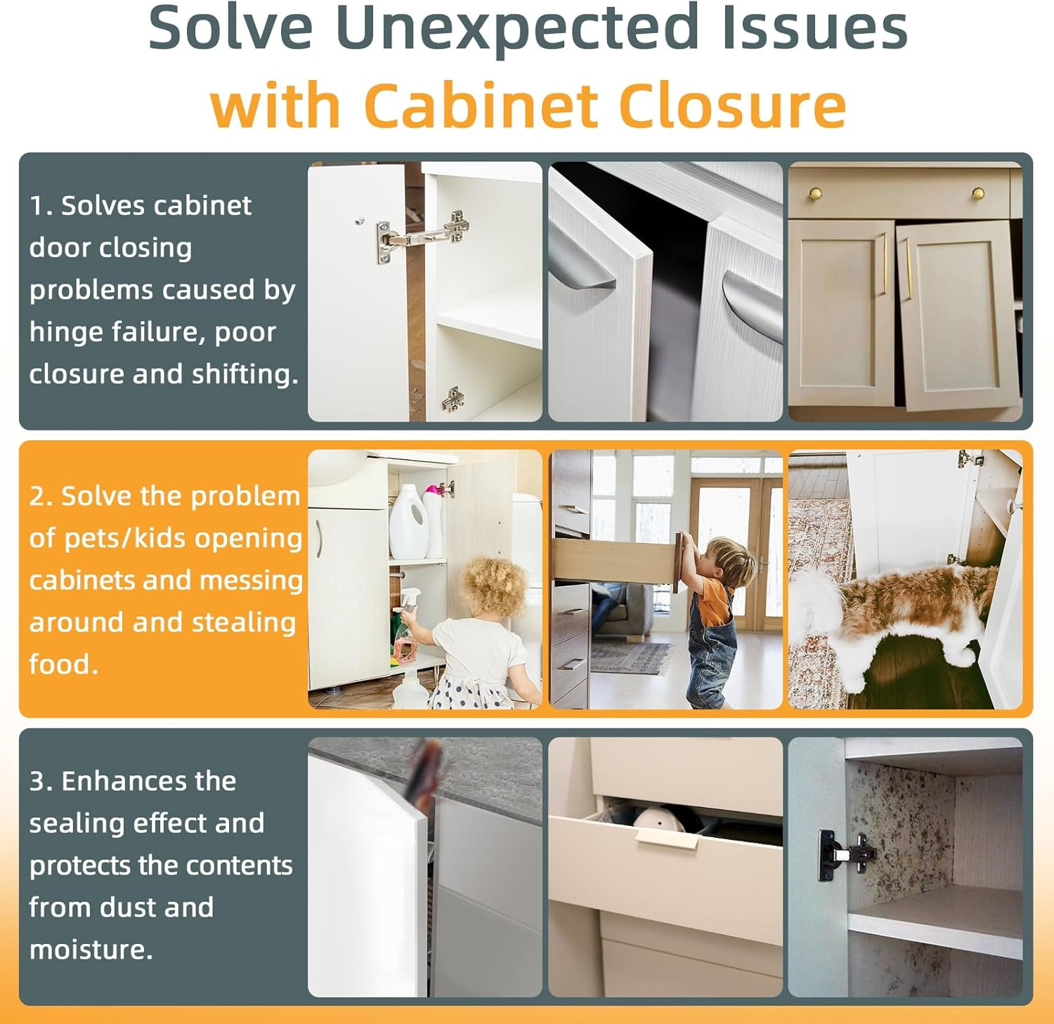 Cabinet Magnets  12 Pack Magnetic Door Catch Stainless Steel Kitchen Cabinet Mag