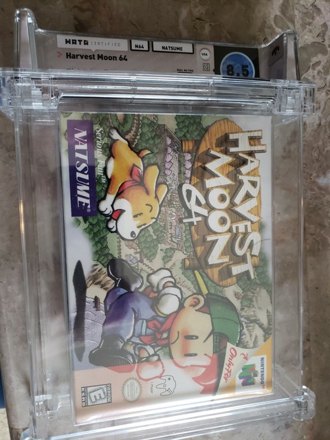 MAKE OFFER! - SEALED WATA 8.5 A+ Harvest Moon N64 (Nintendo 64) NEW