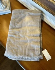 Blomus Merino Wool Cashmere Throw Moonbeam 51" w x 78.75" l NWT OPEN BOX